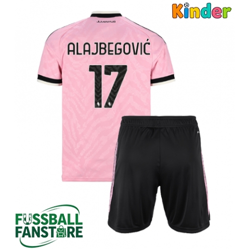 Juventus Kerim Alajbegovic #17 Replik Auswärtstrikot Kinder 2026-27 Kurzarm (+ Kurze Hosen)